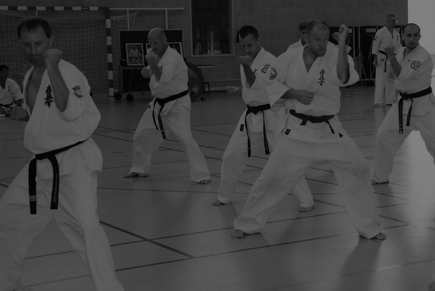 Membres du budo-karate kyokushinkai à Dreux