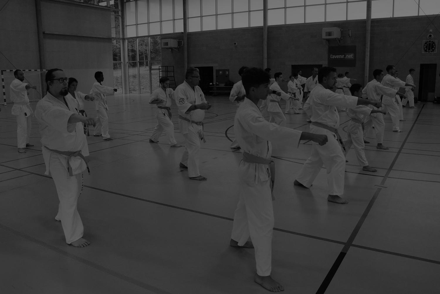 Membres du budo-karate kyokushinkai à Dreux